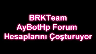 BRKTeam AyBotForum Hesaplarını Çoşturuyor