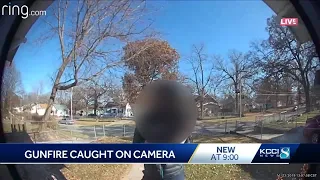 Ring camera catches moment gunfire startles campaign worker