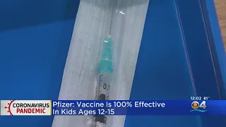 Pfizer Says Vaccine Effective In Kids Ages 12-15