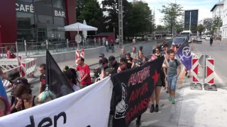 Demonstration der linken Antifa in Salzburg-Stadt