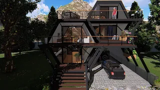 บ้านหกเหลี่ยม/Hexagon shaped house design