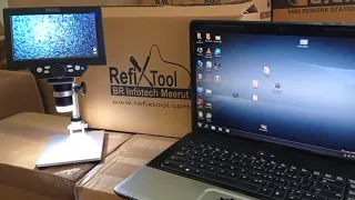 How to connect microscope with laptop , computer