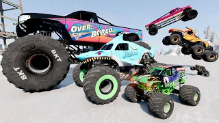 Big & Small Monster Trucks Mud Battle #33 | BeamNG Drive - Griff's Garage