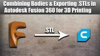 How to Combine Bodies and Export STL Files in Autodesk Fusion 360
