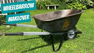 Fixing RUST HOLES on Metal || Updating My Wheelbarrow!