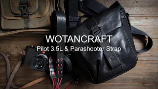 2024強烈推薦質感爆表的沃坦相機側背包Wotancraft Pilot 3.5L & Parashooter Strap傘兵植鞣皮相機背帶｜PROZAKIE PHOTOGRAPHY