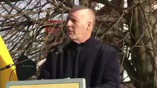 Man Utd fans in Munich for 2018 memorial. Tony O’Neill speech.