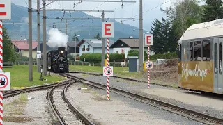 Lok Mh 6 im Bahnhof Mariazell am ‎14. ‎August ‎2022