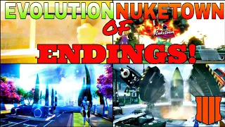 THE EVOLUTION of NUKETOWN EXPLOSION CUT SCENE ENDINGS | Call of Duty Black Ops 1-4