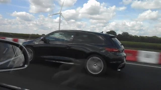 Audi S8 V10 vs 280 HP VW Scirocco R