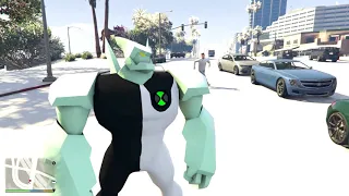 GTA 5: VIDA do BEN 10 - VIREI O DIAMANTE com O OMNITRIX !! (GTA V Mods)