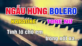 Ngẫu Hứng Bolero Karaoke Tone Nữ Nhạc Sống gia huy beat