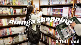 manga shopping with me 🛒: huge barnes & noble haul, real time commentary, + shelving