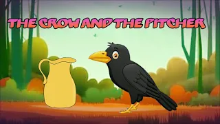 The Crow and the Pitcher with English Subtitle - Bedtime Story | Moral Story