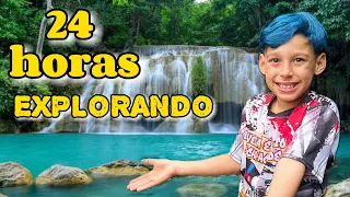 PASSAMOS O DIA SUBINDO O RIO A PROCURA DE CACHOEIRAS #viral #funny #comedy #family #explore