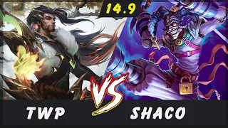 TheWanderingPro - Yasuo vs Shaco JUNGLE Patch 14.9 - Yasuo Gameplay