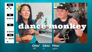 Dance Monkey (Tones & I ukulele cover) // Cynthia Lin x Ukulenny Play-Along