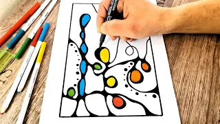 (731) Neurographic Art Inspired / Simple Tutorial / Meditative Art / Intuitive Art / Art Therapy