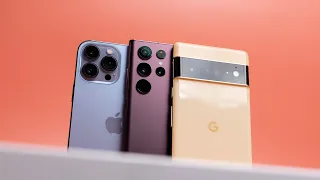 S22 Ultra vs iPhone 13 Pro Max vs Pixel 6 Pro!