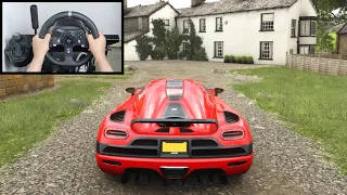 Forza Horizon 4 Koenigsegg Agera (Steering Wheel + Paddle Shifter) Gameplay