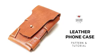 Leather Phone Case with PDF Pattern