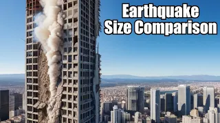 EARTHQUAKE Size Comparison | Earthquake vs Building 💥