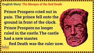 Learn English through story 🌸 Level 1 - The Masque of the Red Death | Salut English