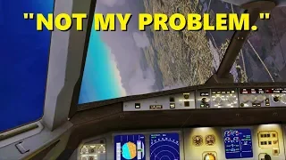 I GOT FLAMED BY ATC in Flight Simulator X (Multiplayer Intercept)