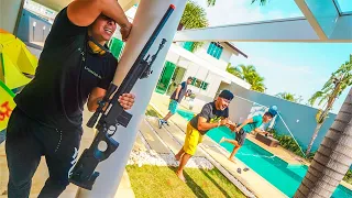 ESCONDE ESCONDE IMPOSSÍVEL COM A SNIPER NA CASA DO LAGO