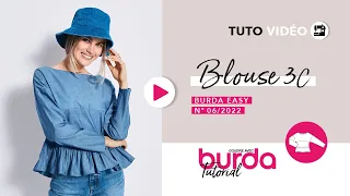 Blouse en denim 3C | Burda Easy N°6 - Novembre/Décembre 2022