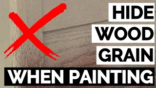 How to Hide Wood Grain When Painting | Filling in Oak Wood Grain