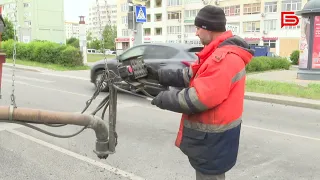 В Белгороде ремонтируют дороги, повреждённые после атак ВСУ