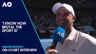 Grigor Dimitrov On-Court Interview | Australian Open 2024 First Round