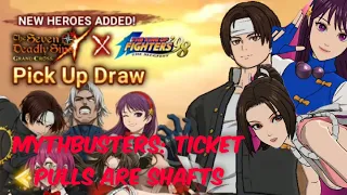 Lucky Free pulls! KOF banner ticket only pulls. 7DS Grand Cross GL