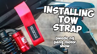 Paano ikabit ang Tow Strap sa Honda Click 125 easy step by step what is the purpose of tow strap?