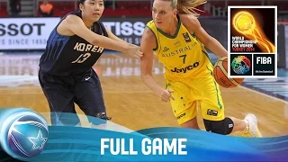 Australia v Korea - Full Game - Group C - 2014 FIBA World Championship for Women