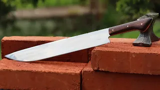 Barbecue Knife Made With Car Leaf Spring