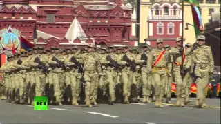 Солдаты Азербайджана на Красной Площади в Москве/Azerbaijani Army in Red Square in Moscow,Russia