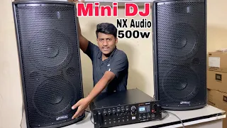 Nx Audio Mini Dj Setup For Home Party, School, with 500w Amplifier