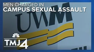 Two men charged with sexual assault on college campus
