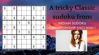 A Classic sudoku with a unique pattern of givens !