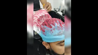 Red color highlights with frosting cap 🧢 🔥🔥 /#highlights #prathamverma1912