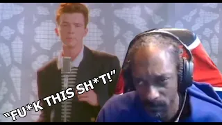 Snoop Dogg Got Rickrolled. (Snoop Dogg Rage quit)