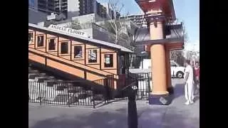 Angel's Flight Funicular Railway Reopened Downtown L.A. 1/3