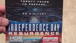Independence Day Resurgence 4K UltraHD Blu-Ray Unboxing