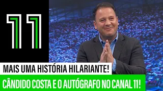 HILARIANTE: Cândido Costa e o autógrafo à entrada do Canal 11!