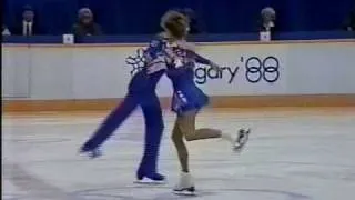 Seybold & Seybold (USA) - 1988 Calgary, Figure Skating, Pairs' Long Program (US ABC)