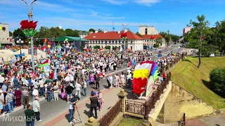 День Независимости - 2021 в г.Гродно. (в конце видео - салют и лазерное шоу)