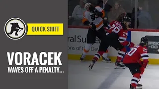 Quick Shift: Voracek Waves Off A Penalty...