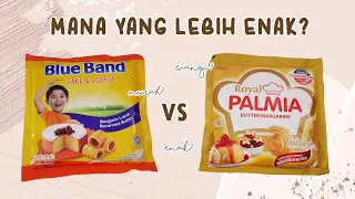 BLUE BAND CAKE AND COOKIE vs ROYAL PALMIA [REVIEW] - MANA YANG PALING ENAK?